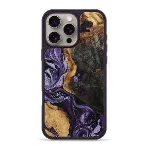 Iphone 16 Pro Max Wood Phone Case - Bella (Purple, 781683) Bubble Free Screen
