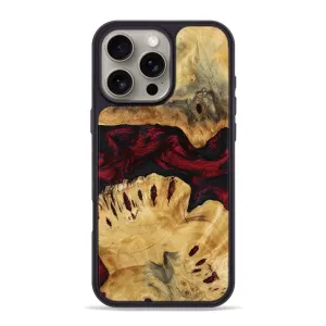 Iphone 16 Pro Max Wood Phone Case - Benita (Red, 780962) Anti Static