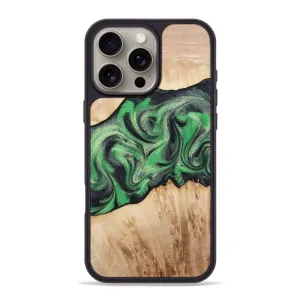 Anti Glare Rounded Edges Iphone 16 Pro Max Wood Phone Case - Boyd (Green, 775536)
