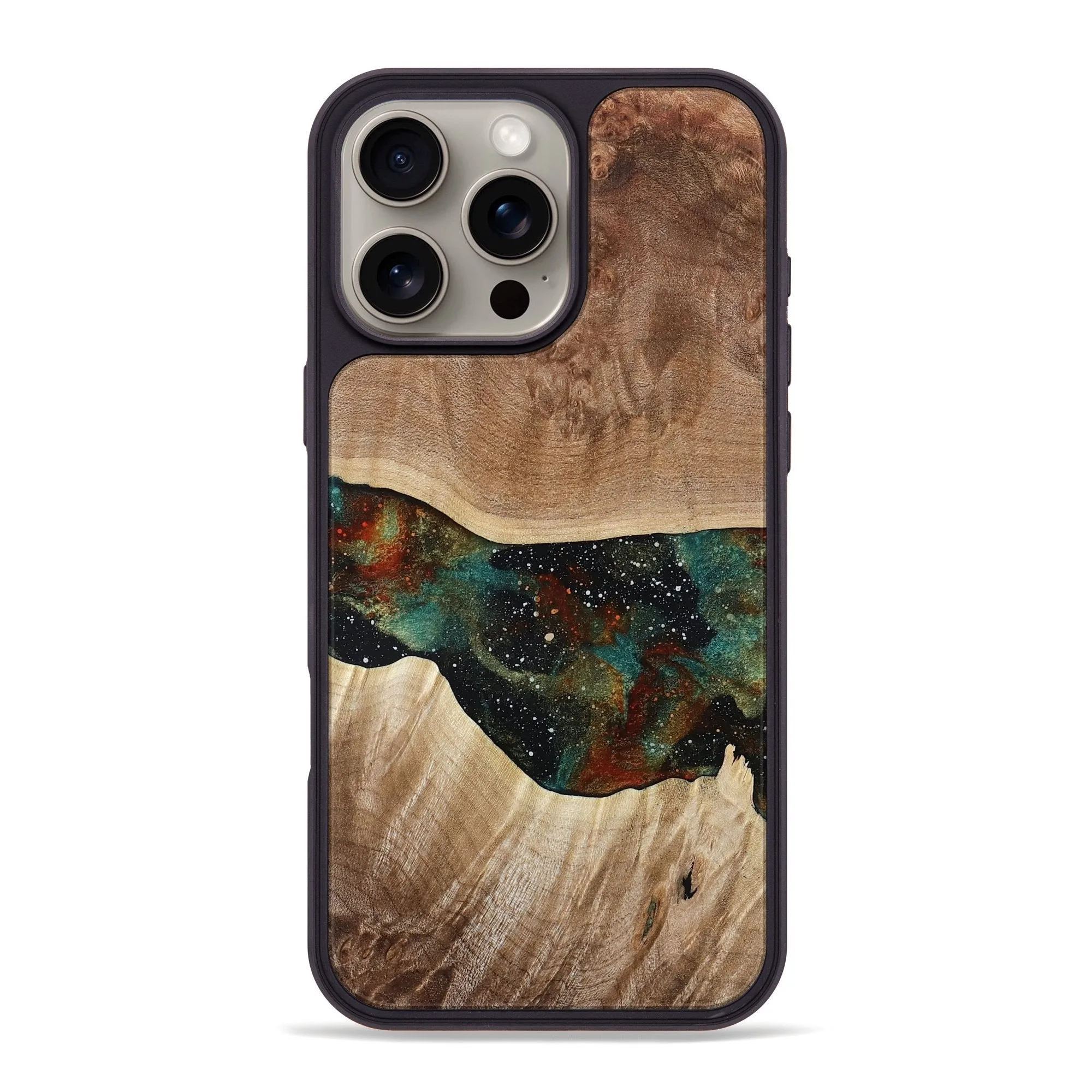Anti Spy Iphone 16 Pro Max Wood Phone Case - Braydon (Cosmos, 781502)