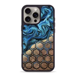 Iphone 16 Pro Max Wood Phone Case - Breana (Pattern, 780513) Anti Finger Streak