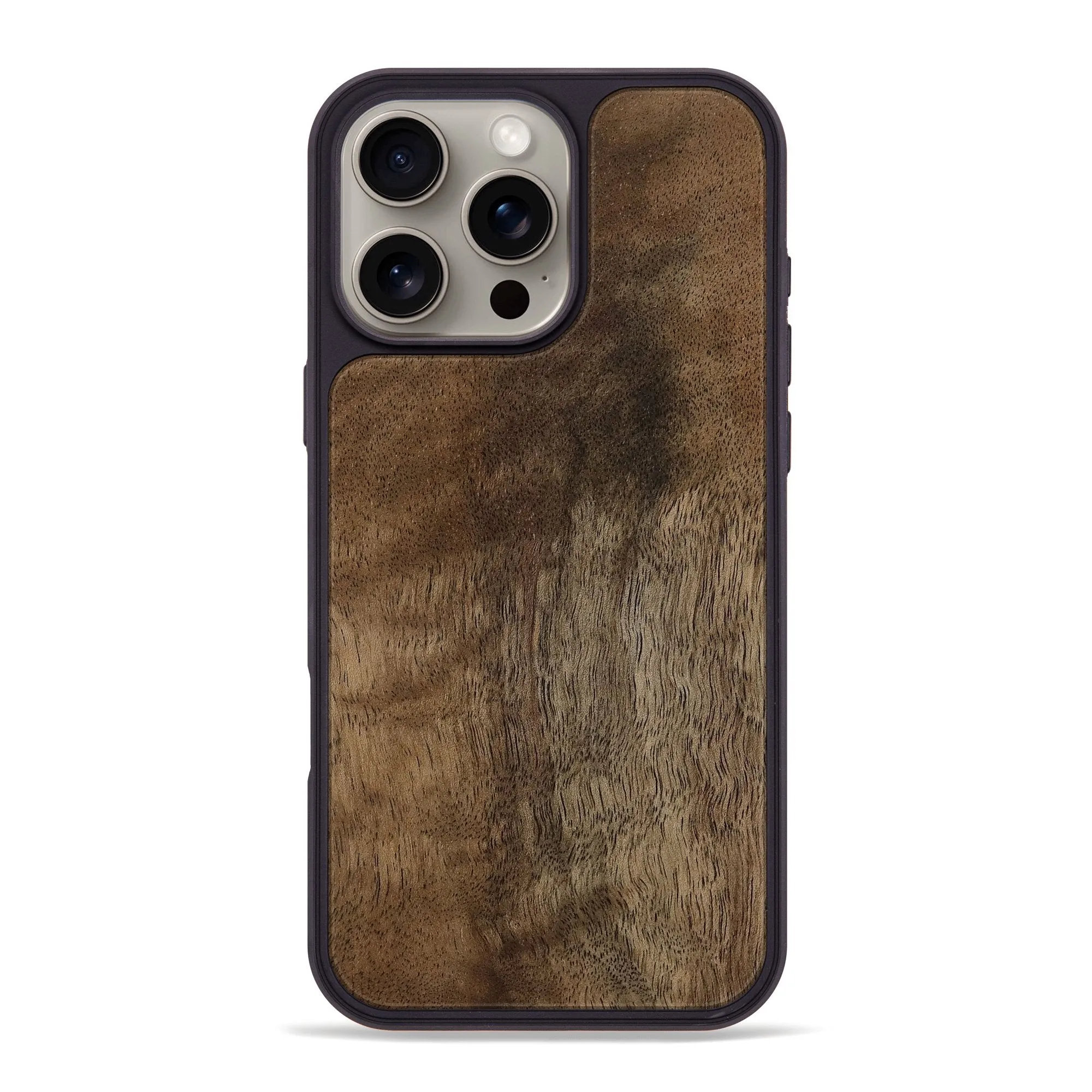 Edge Guard Iphone 16 Pro Max Wood Phone Case - Briggs (Wood Burl, 781869)