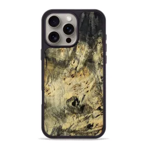 Iphone 16 Pro Max Wood Phone Case - Buster (Wood Burl, 780531) Anti Yellowing Screen Reinforced Corners