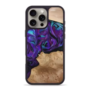 Iphone 16 Pro Max Wood Phone Case - Calista (Purple, 775640) Anti Scratch Shield