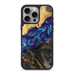 Anti Finger Mark Film Protective Cover Iphone 16 Pro Max Wood Phone Case - Cameron (Blue, 779785)