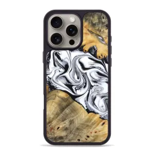 Screen Guard Iphone 16 Pro Max Wood Phone Case - Cayson (Black & White, 777153)