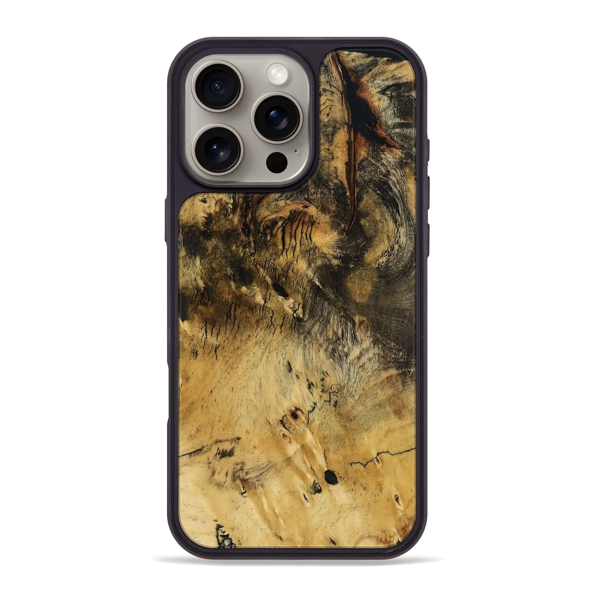 Scratch Proof Iphone 16 Pro Max Wood Phone Case - Charlie (Wood Burl, 779325)