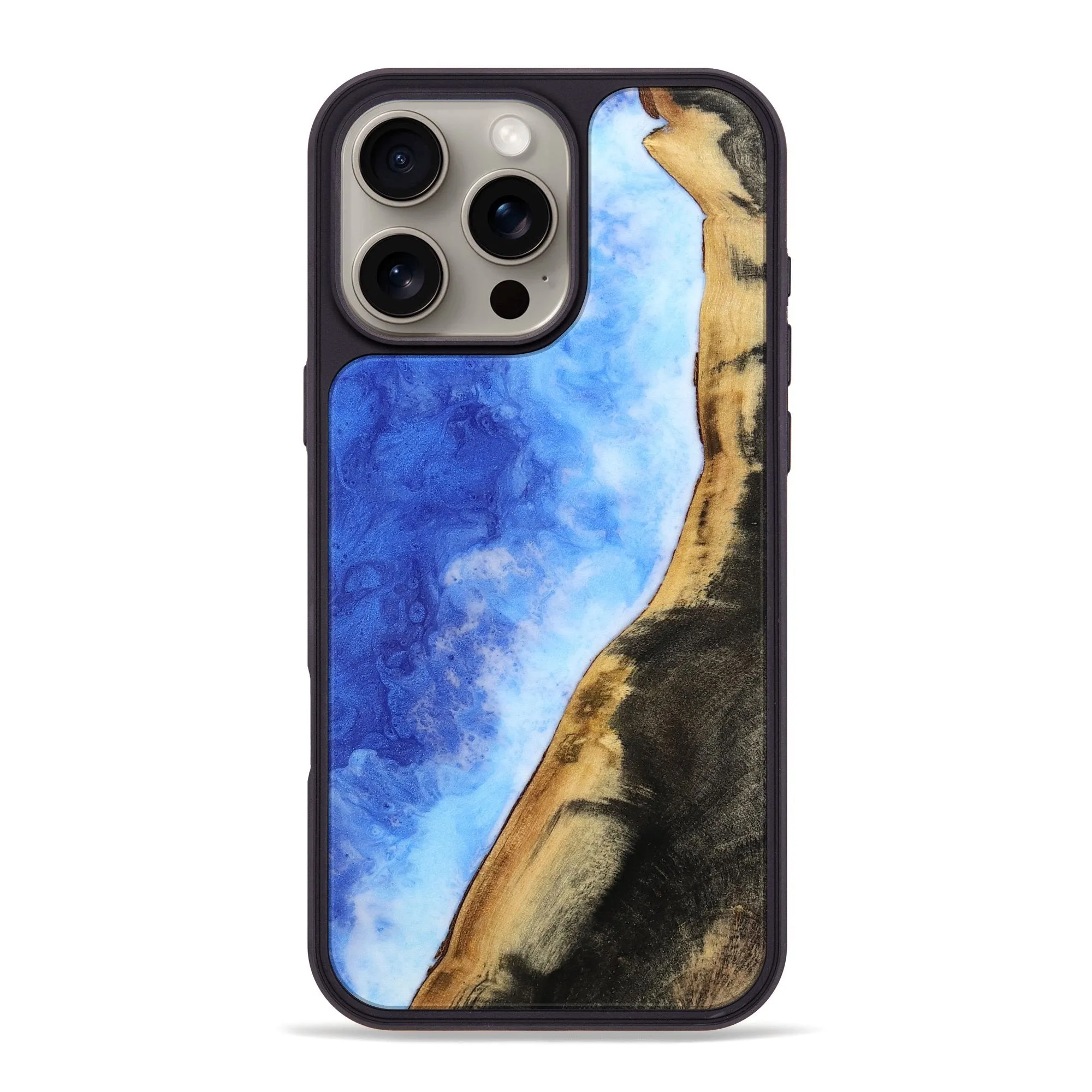 Iphone 16 Pro Max Wood Phone Case - Chelsea (Coastal, 780116) Bubble Free Installation Anti Finger Grease Film