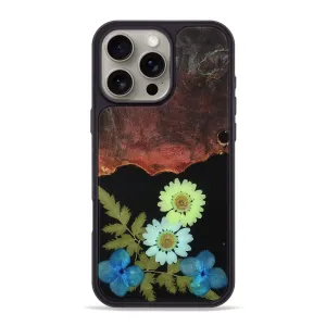 Scratch Proof Glass Iphone 16 Pro Max Wood Phone Case - Cherie (Bloom, 781603)