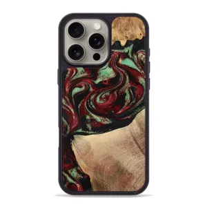 Iphone 16 Pro Max Wood Phone Case - Cindy (Red, 776984) Anti Shock Film
