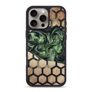 Iphone 16 Pro Max Wood Phone Case - Claudie (Pattern, 780206) Shatterproof Glass
