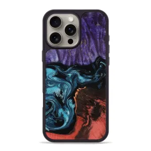 Iphone 16 Pro Max Wood Phone Case - Colter (Blue, 781788) Anti Scratch Coating
