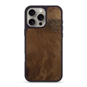 Iphone 16 Pro Max Wood Phone Case - Danna (Wood Burl, 781894) Scratch Proof Glass Bubble Free