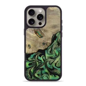 Fingerprint Resistant Screen Iphone 16 Pro Max Wood Phone Case - Dee (Green, 781566)
