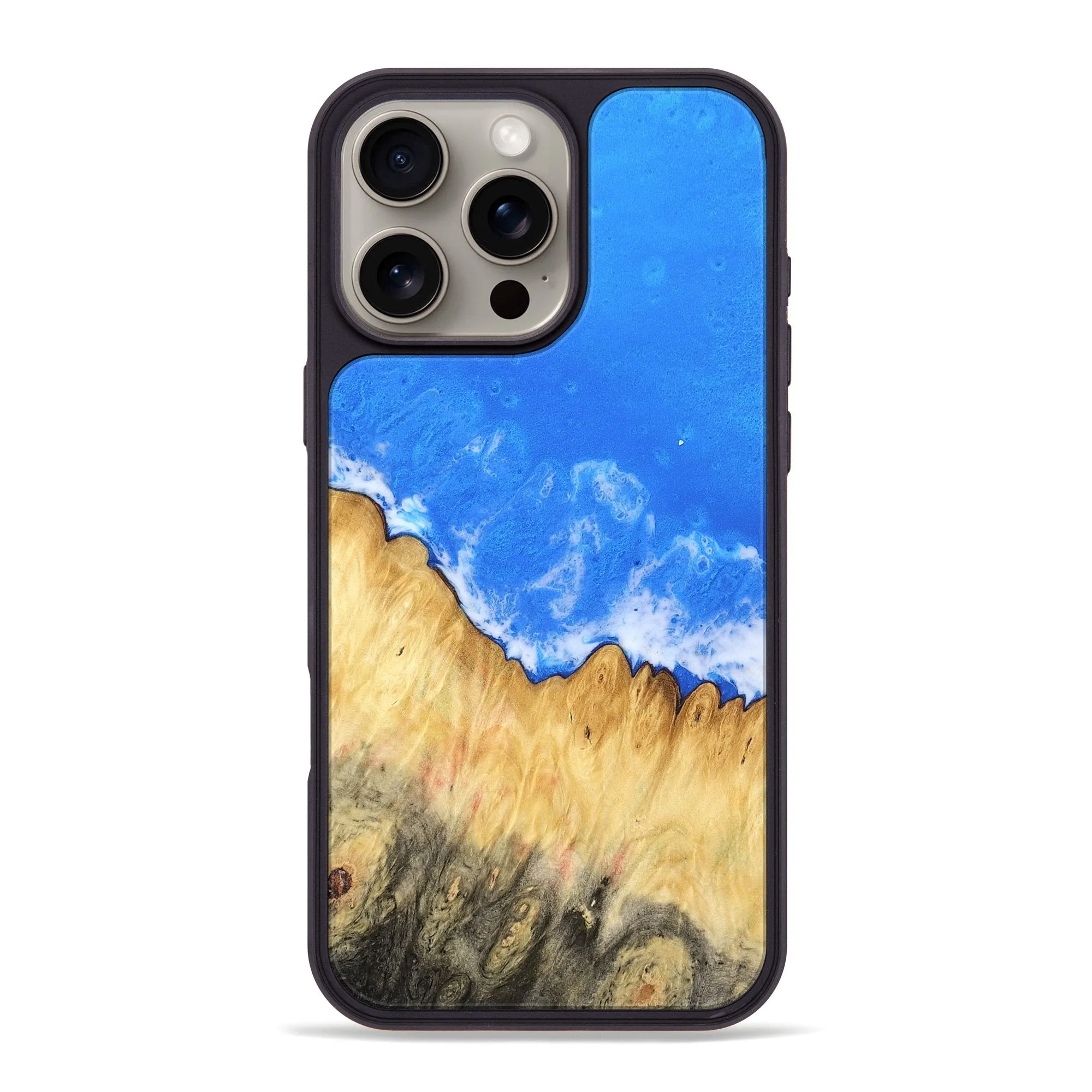 Fingerprint Repellent Iphone 16 Pro Max Wood Phone Case - Delma (Coastal, 780940)