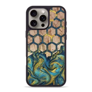 Iphone 16 Pro Max Wood Phone Case - Deshawn (Pattern, 781689) Bubble Free Screen