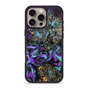 Iphone 16 Pro Max Wood Phone Case - Devonta (Pattern, 781744) High Transparency Impact Resistant