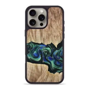 Crystal Clear Screen Anti Finger Oil Iphone 16 Pro Max Wood Phone Case - Elden (Green, 780253)