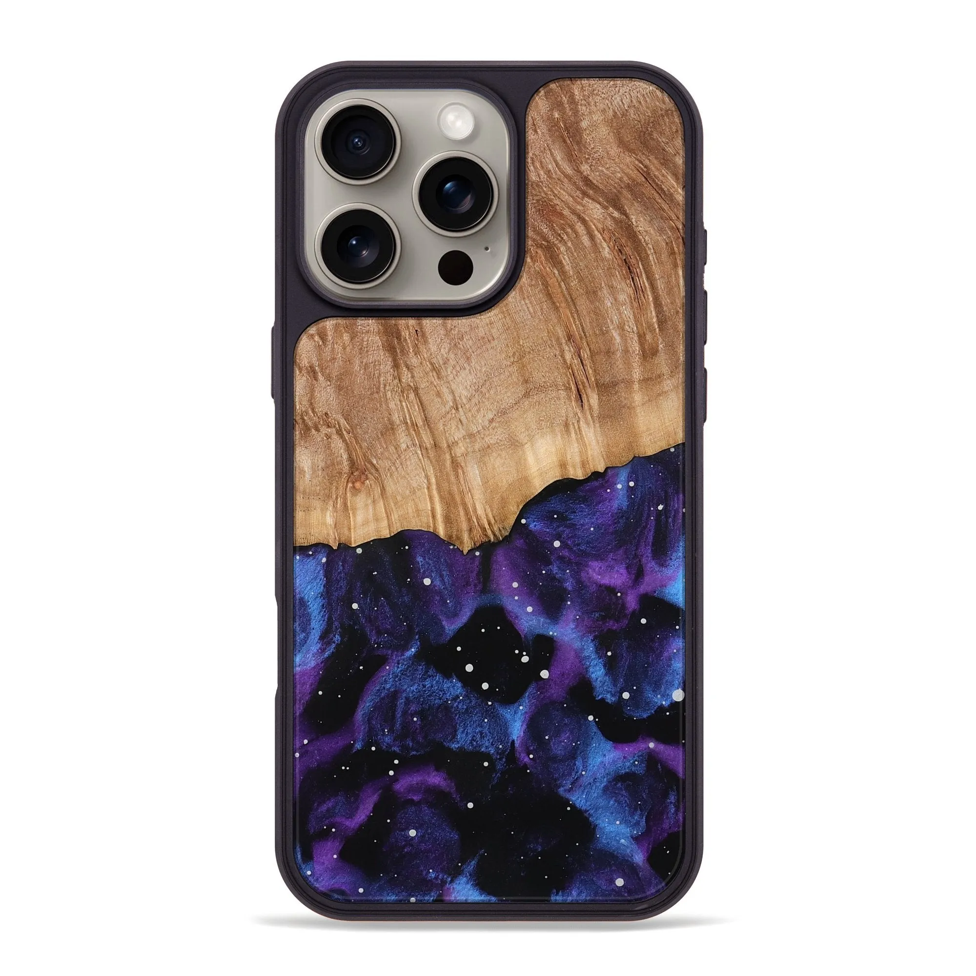Iphone 16 Pro Max Wood Phone Case - Eliseo (Cosmos, 778458) Anti Scratch Coating Anti Fog