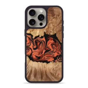 Iphone 16 Pro Max Wood Phone Case - Elowyn (Red, 778557) Reinforced Corners Shock Proof Film