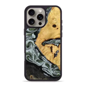 Anti Finger Mark Film Iphone 16 Pro Max Wood Phone Case - Ezekiel (Black & White, 780071)
