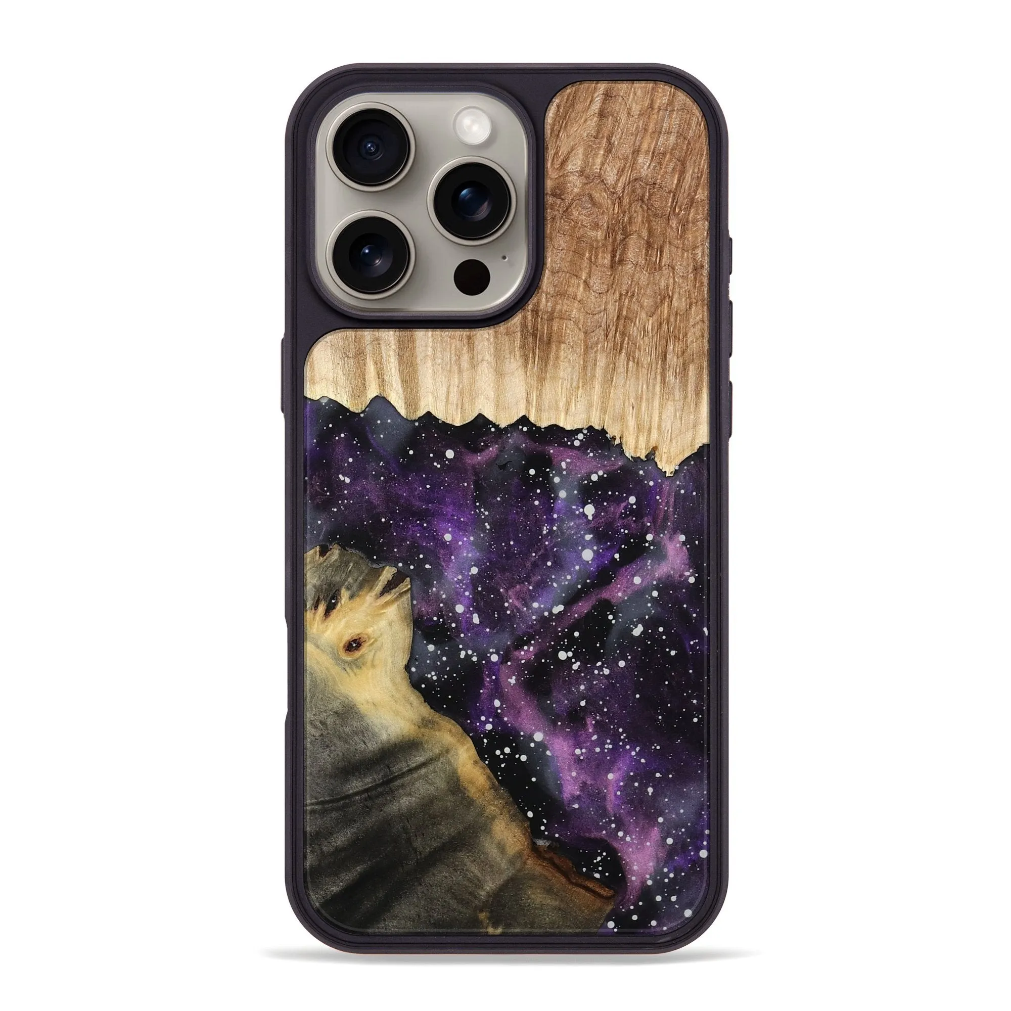 Screen Defense Iphone 16 Pro Max Wood Phone Case - Grace (Cosmos, 778855)