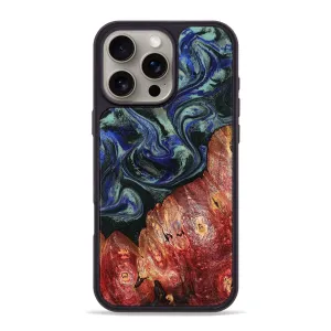 Shock Absorbing Iphone 16 Pro Max Wood Phone Case - Halley (Green, 780074)