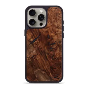 HD Clarity Anti Glare Film Iphone 16 Pro Max Wood Phone Case - Hanna (Wood Burl, 781867)
