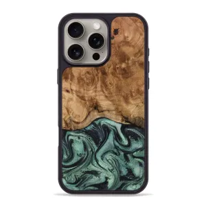 Anti Finger Streak Anti Fog Iphone 16 Pro Max Wood Phone Case - Homer (Green, 779650)