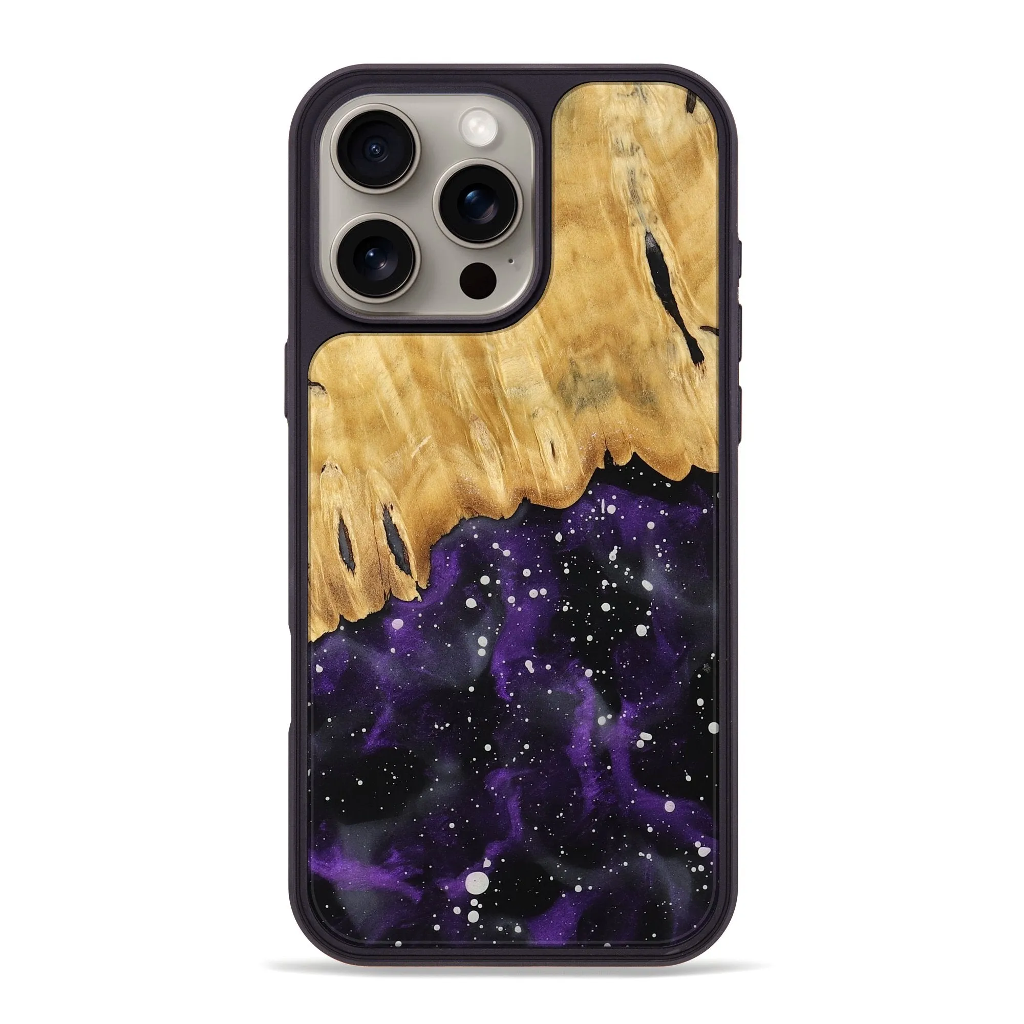 Iphone 16 Pro Max Wood Phone Case - Isa (Cosmos, 777536) Anti Finger Grease