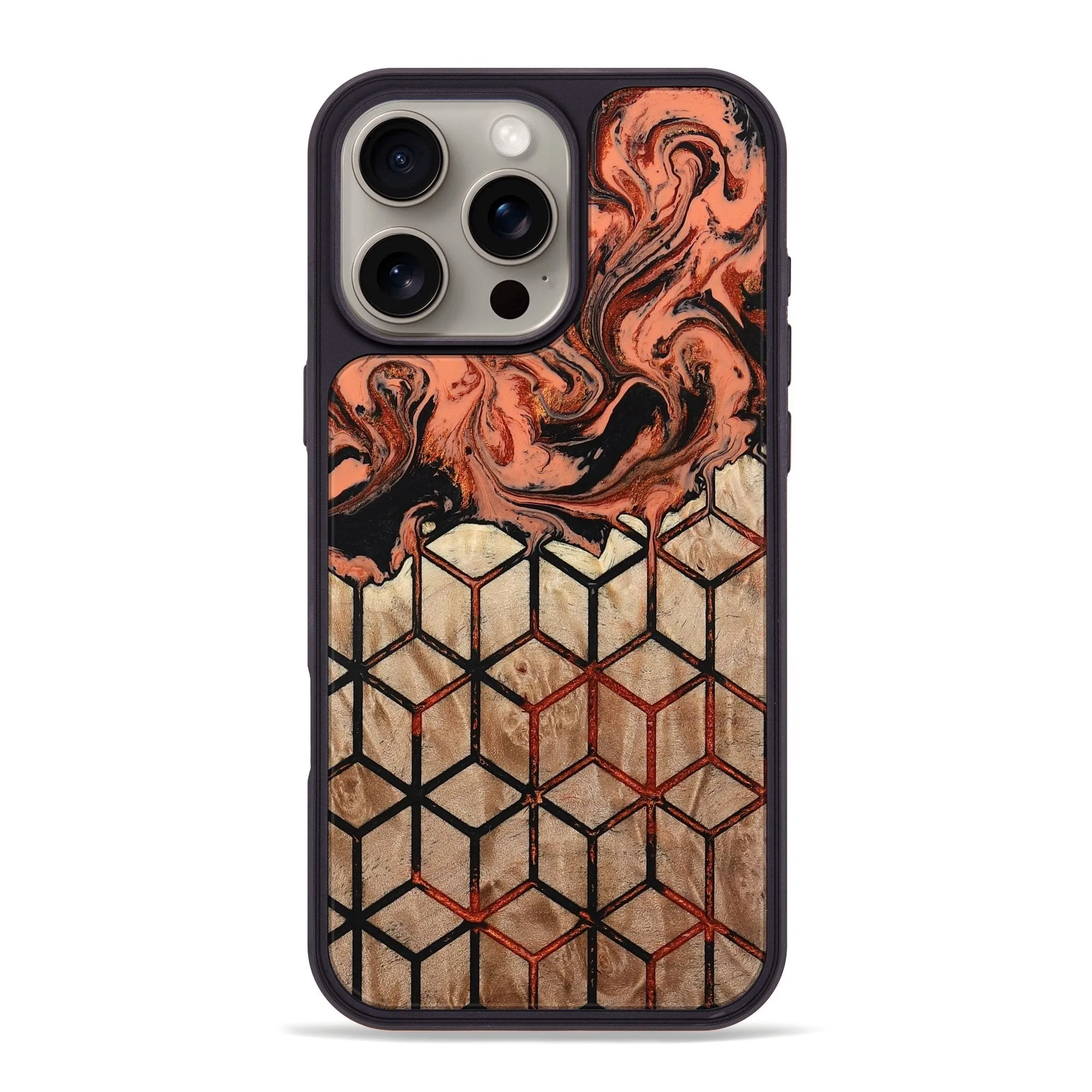 Iphone 16 Pro Max Wood Phone Case - Jalen (Pattern, 779811) Privacy Screen