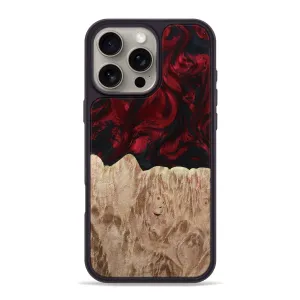 High Transparency Case Friendly Glass Iphone 16 Pro Max Wood Phone Case - Jamari (Red, 780239)