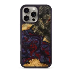 Iphone 16 Pro Max Wood Phone Case - Jamey (Red, 780129) Anti Finger Mark