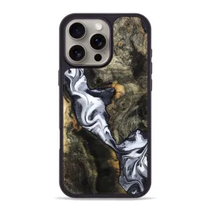Impact Protection Iphone 16 Pro Max Wood Phone Case - Jason (Black & White, 781636)