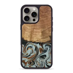 Shockproof Iphone 16 Pro Max Wood Phone Case - Javon (Green, 778356)