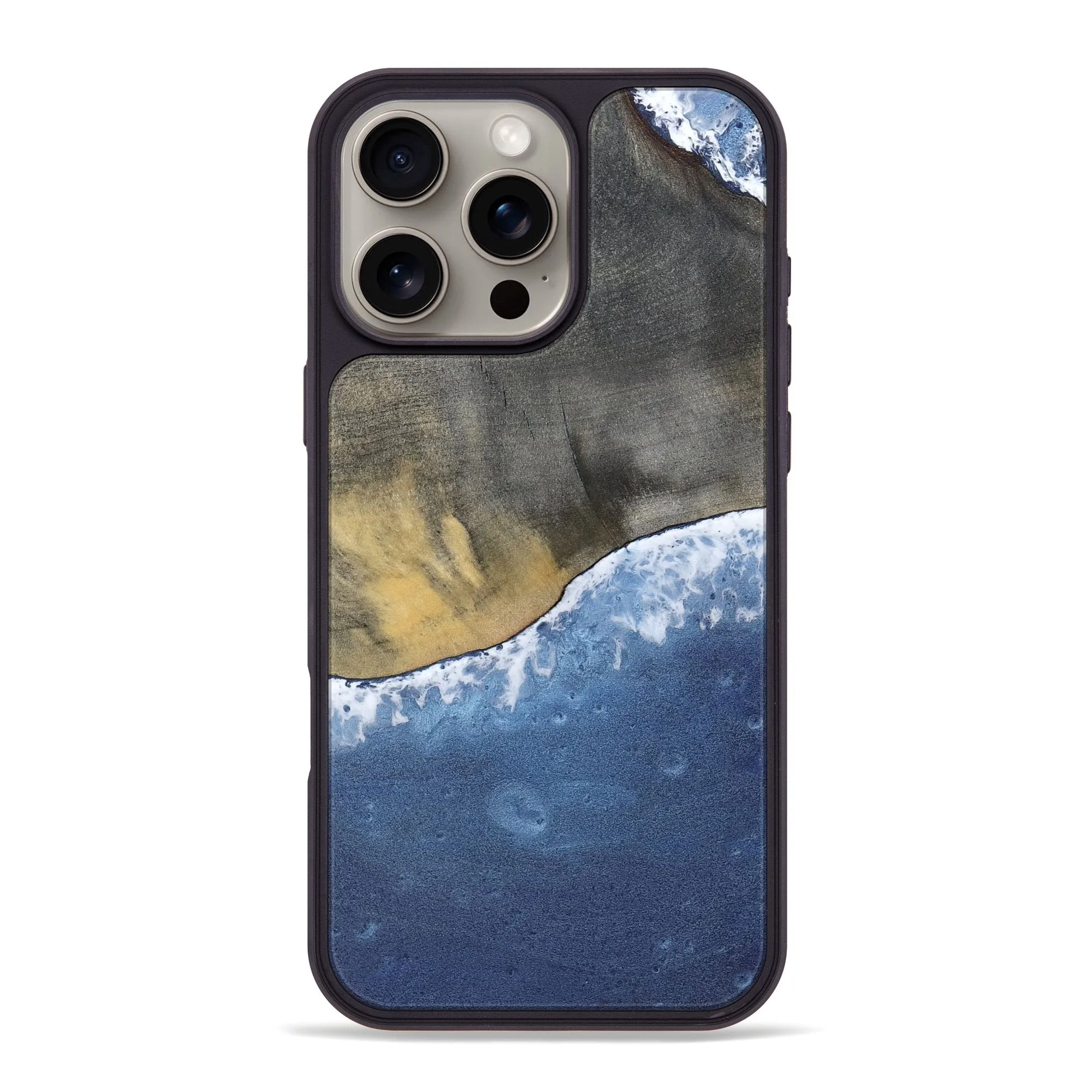 Iphone 16 Pro Max Wood Phone Case - Jerrod (Coastal, 781814) Shock Absorbing Tempered Glass