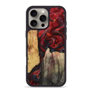 Anti Glare Iphone 16 Pro Max Wood Phone Case - Jettie (Red, 781626)