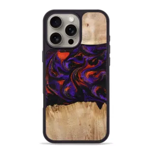 Edge Protection Iphone 16 Pro Max Wood Phone Case - Jodie (Purple, 775641)