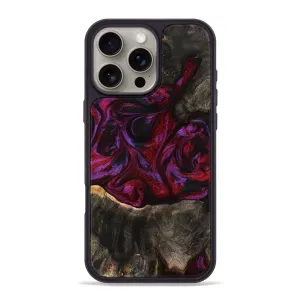 Iphone 16 Pro Max Wood Phone Case - Julisa (Red, 778288) Anti Glare Film Scratch Resistant