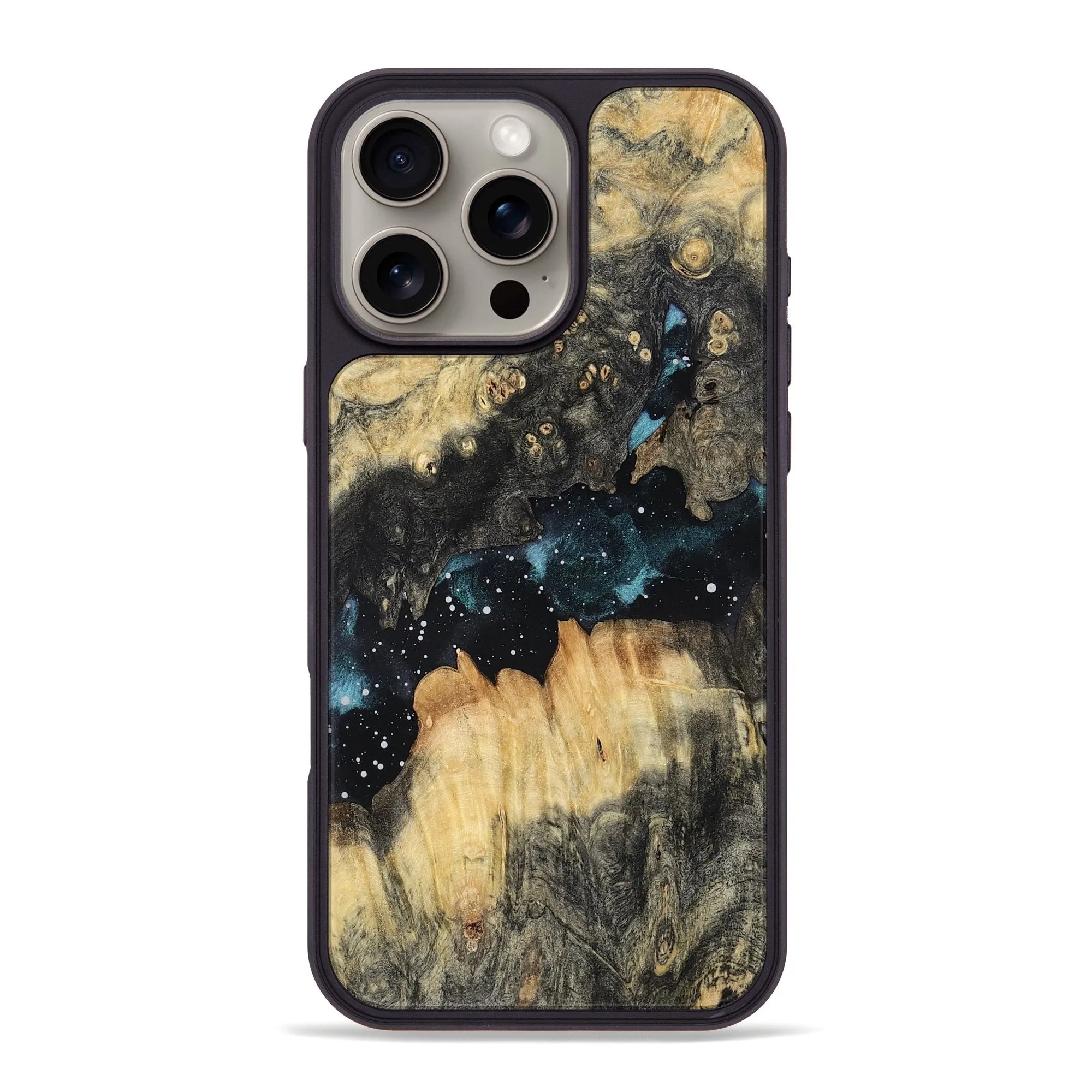 Dustproof Cover Iphone 16 Pro Max Wood Phone Case - Kailee (Cosmos, 781901)