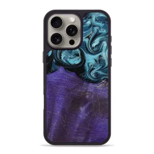 Soft Edge Ultra Thin Iphone 16 Pro Max Wood Phone Case - Karyn (Blue, 781576)