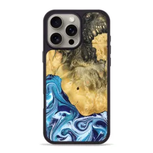 Anti Scratch Screen Iphone 16 Pro Max Wood Phone Case - Kianna (Blue, 780060)
