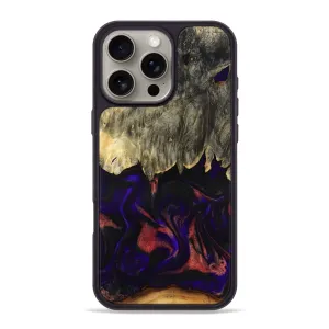 Bubble Free Installation Impact Protection Iphone 16 Pro Max Wood Phone Case - Kiara (Purple, 781108)