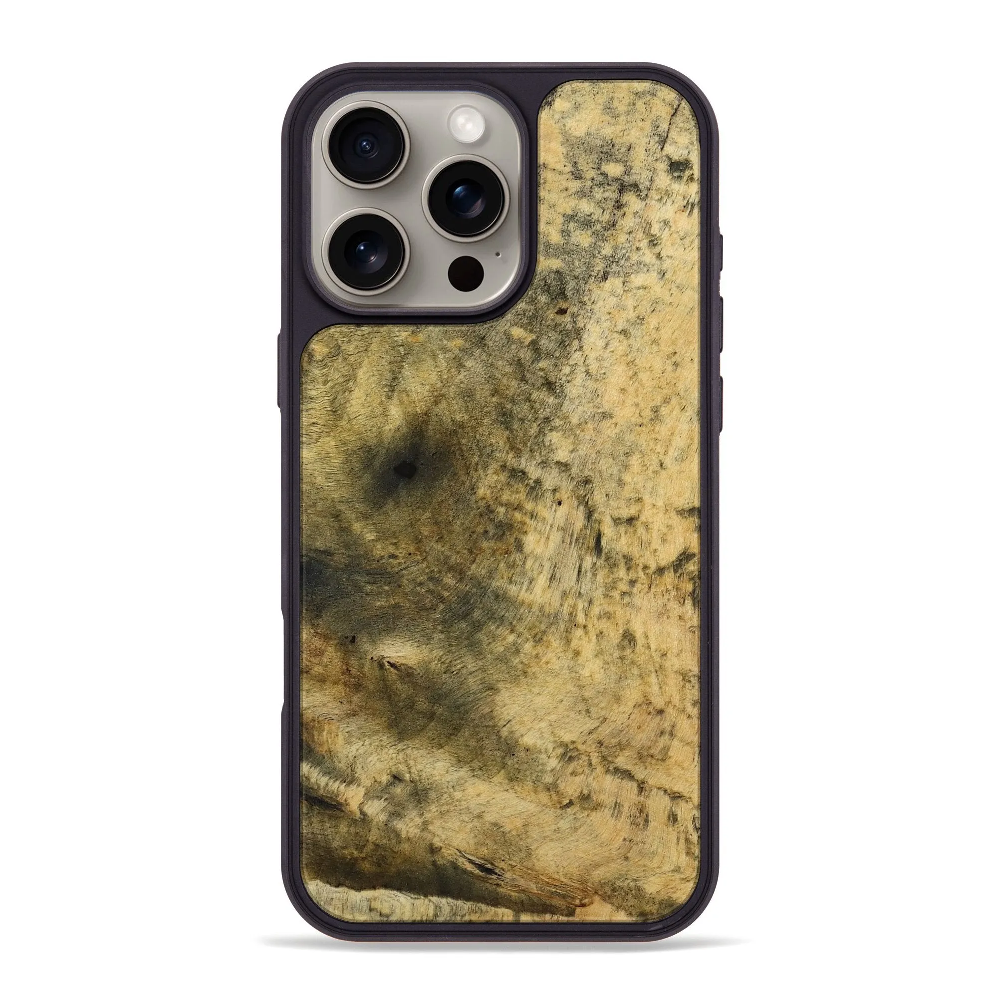 Drop Resistant Iphone 16 Pro Max Wood Phone Case - Kolby (Wood Burl, 777261)