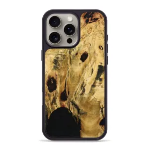 Crystal Clear Screen Anti Finger Streak Iphone 16 Pro Max Wood Phone Case - Kolton (Wood Burl, 778396)