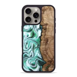 Anti Finger Smear Slim Screen Protector Iphone 16 Pro Max Wood Phone Case - Kyle (Green, 781762)