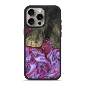 Iphone 16 Pro Max Wood Phone Case - Larkin (Purple, 781649) Smooth Touch Film