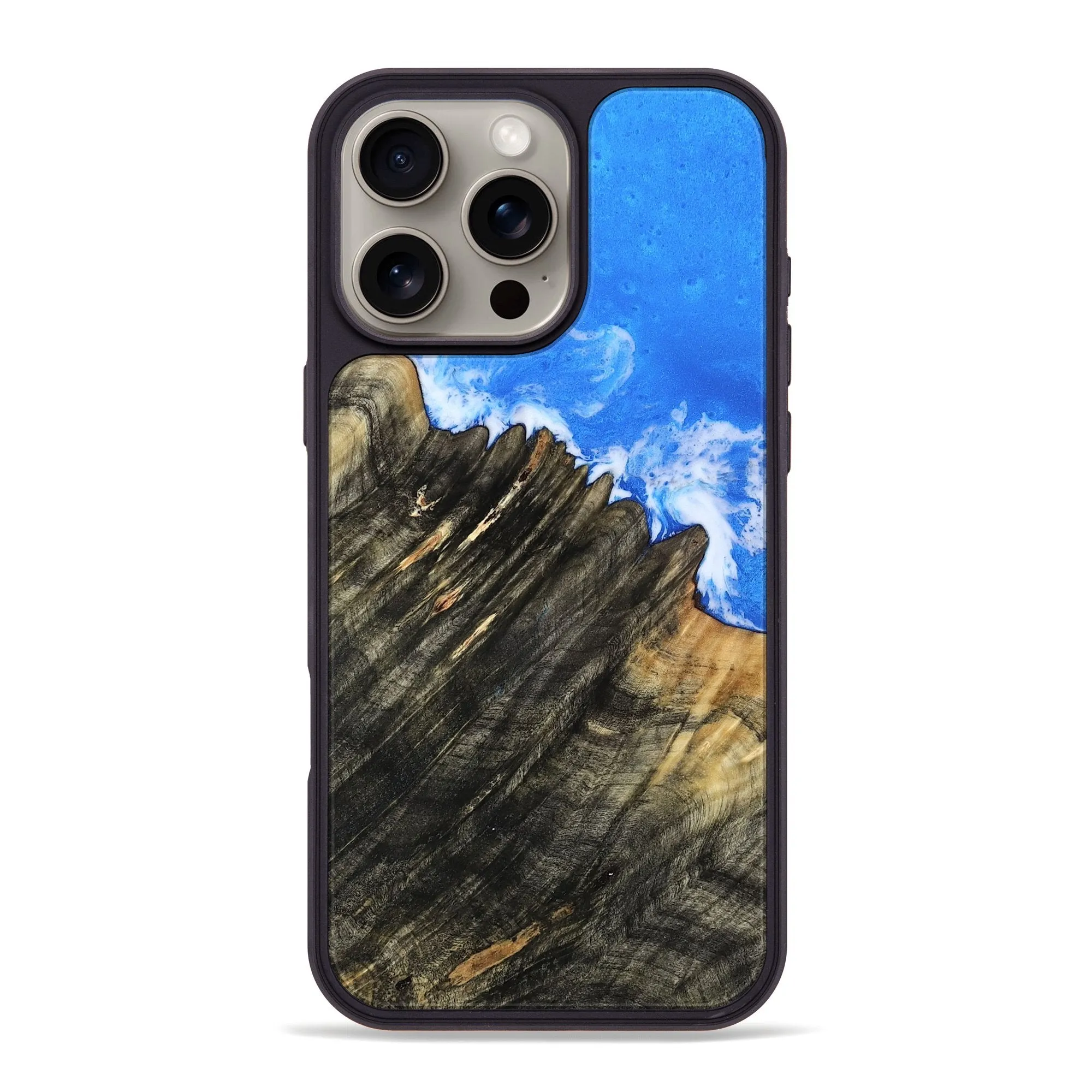 Protective Film Anti Reflection Iphone 16 Pro Max Wood Phone Case - Leesa (Coastal, 780902)