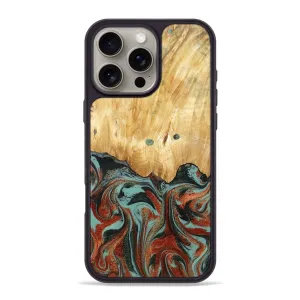 Iphone 16 Pro Max Wood Phone Case - Mahlon (Green, 781565) Easy Installation