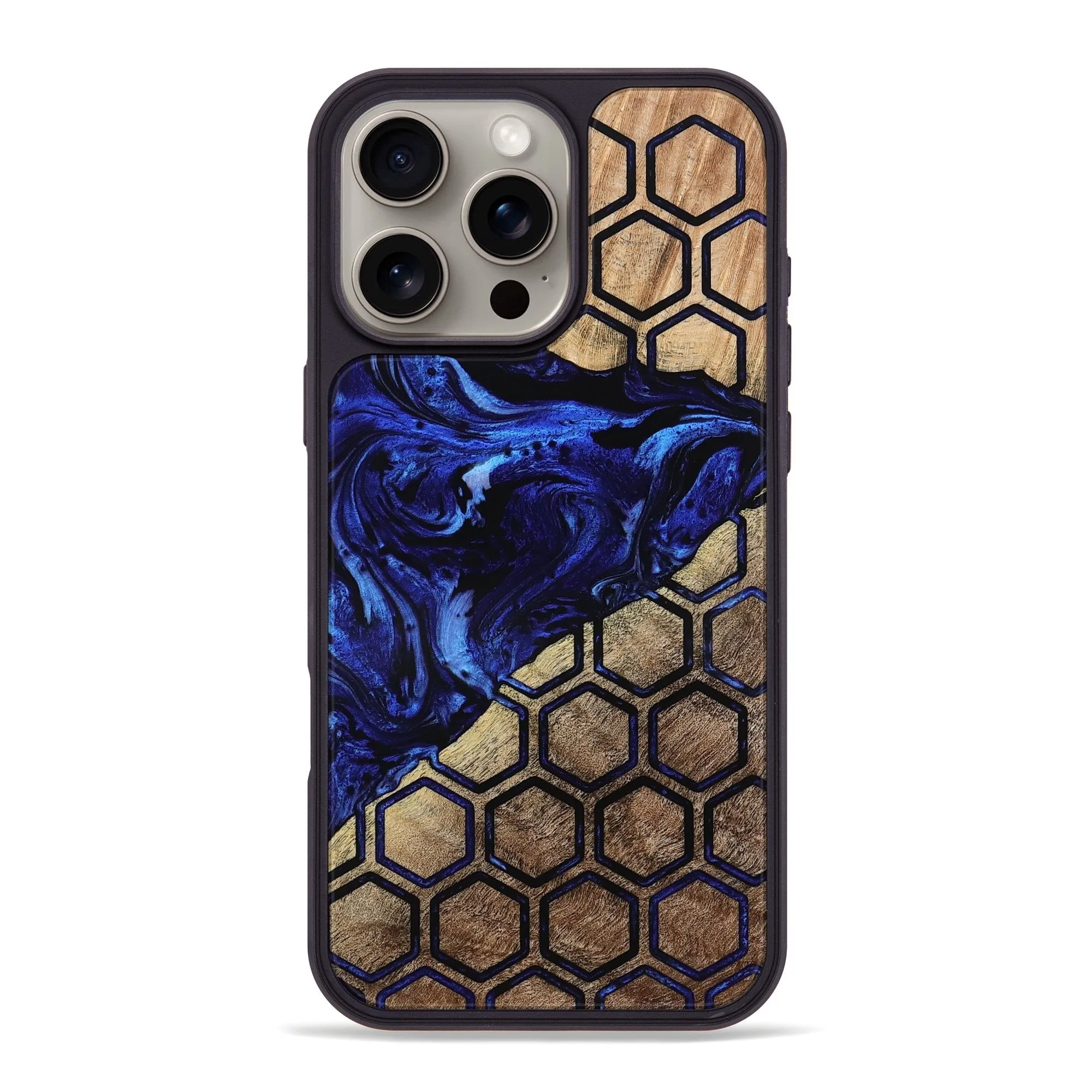 Anti Spy Film Iphone 16 Pro Max Wood Phone Case - Margot (Pattern, 775922)